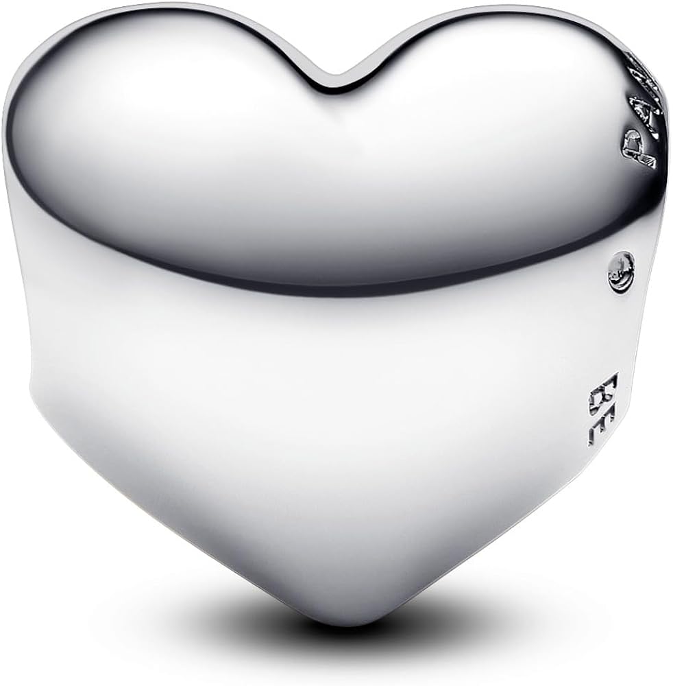 Amazon | Pandora 刻印可能 ミディアム ハート スターリング